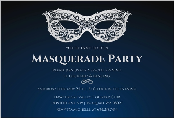 Free Printable, Customizable Masquerade Invitation, 56% OFF