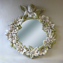 Round Cherub Mirror Frame 30