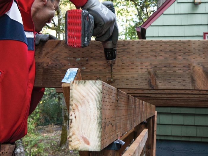 How To Straighten Deck Beams Fine Homebuilding