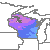 Wisconsin Interactive USDA 1990 Hardiness Zone Map