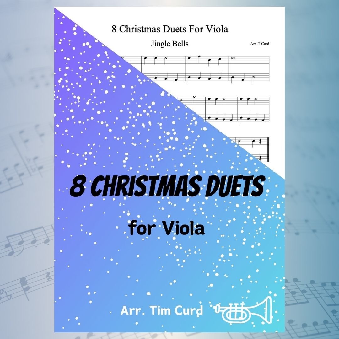 Cover Art for "8 Christmas Duets for Viola (arr. Tim Curd)" by trad.