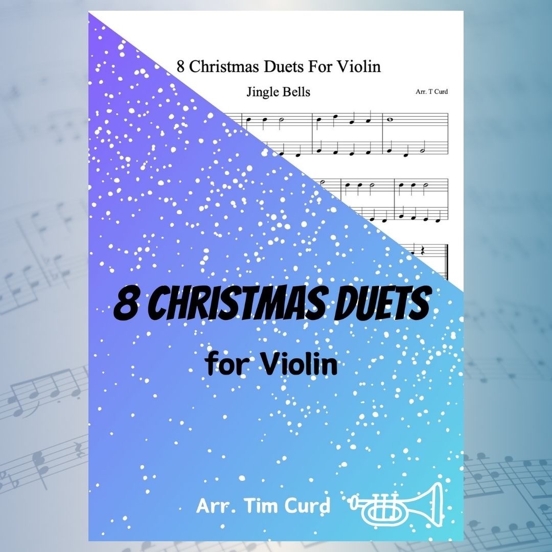 Cover Art for "8 Christmas Duets For Violin (arr. Tim Curd)" by trad.