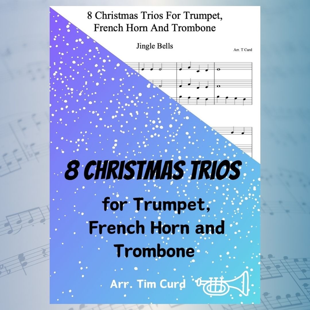 Cover Art for "8 Christmas Trios for Trumpet, French Horn And Trombone (arr. Tim Curd)" by trad.