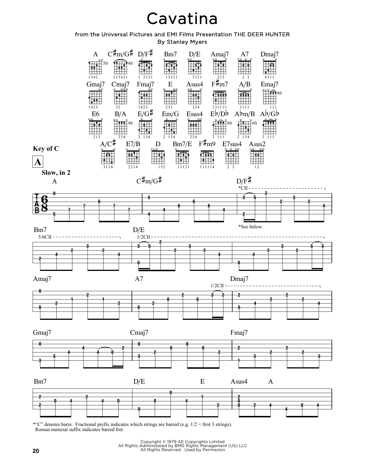 Cavatina Partition Digitale