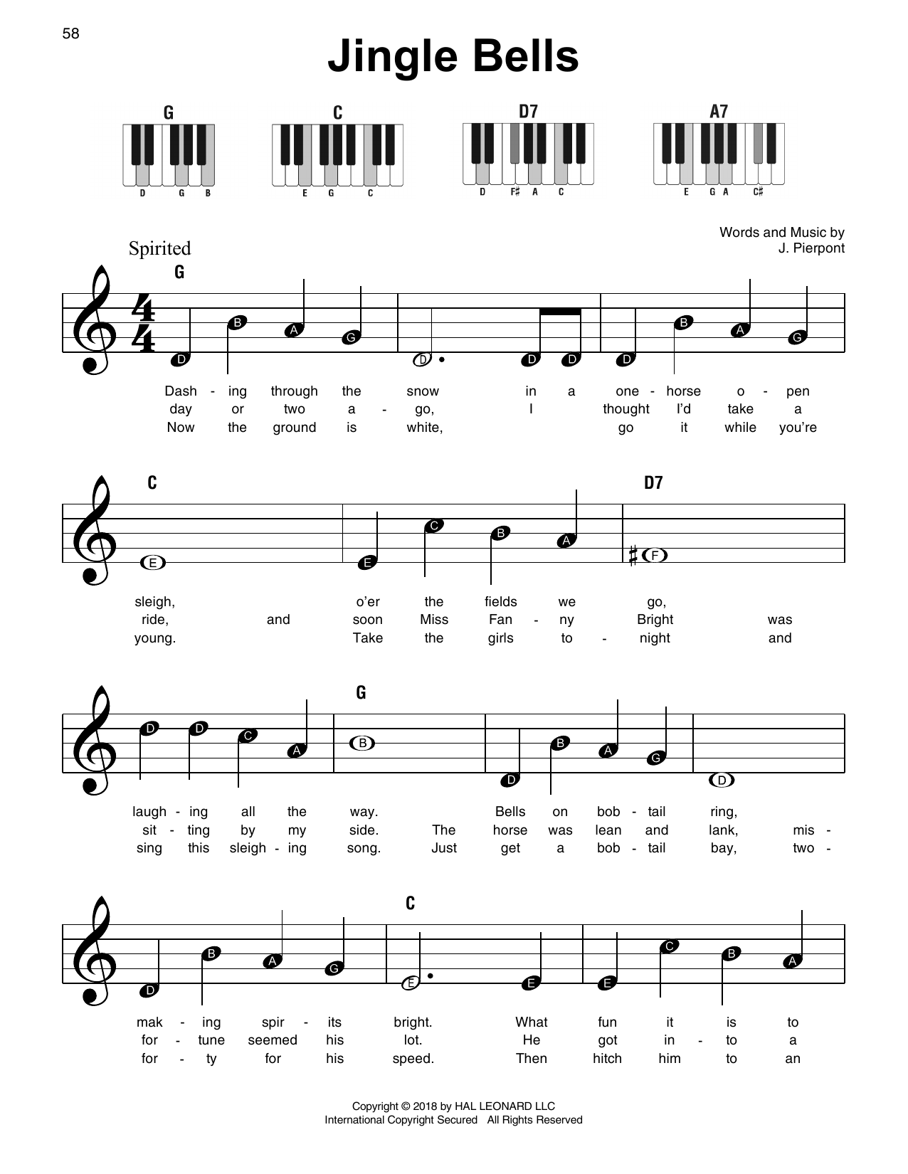 33+ Jingle Bells Sheet Music Images