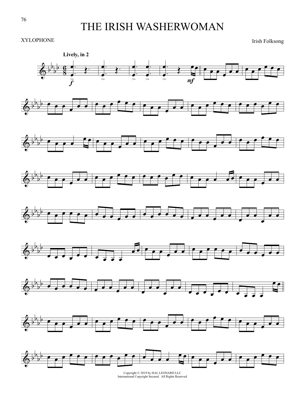 The Irish Washerwoman Digital Sheet Music