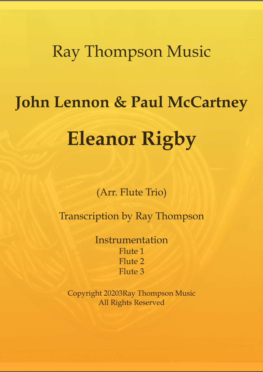 Eleanor Rigby (arr. Ray Thompson) Digital Sheet Music