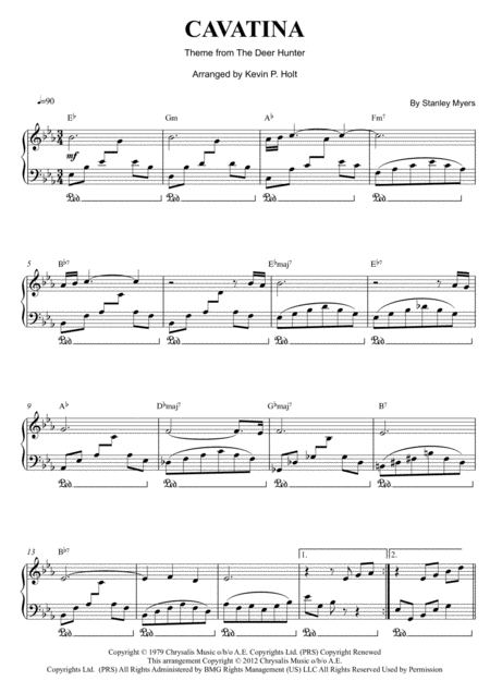 Cavatina (arr. Kevin P. Holt) Digital Sheet Music