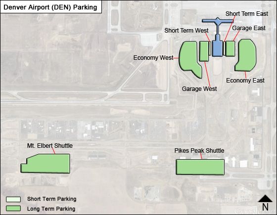 Denver Airport Parking | DEN Airport Long Term Parking Rates & Map