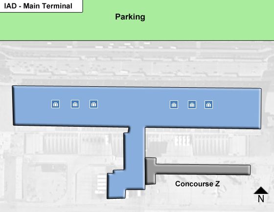 Washington Dulles Airport Map | IAD Terminal Guide