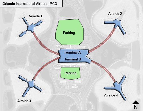 Orlando Airport Terminal Map - United States Map