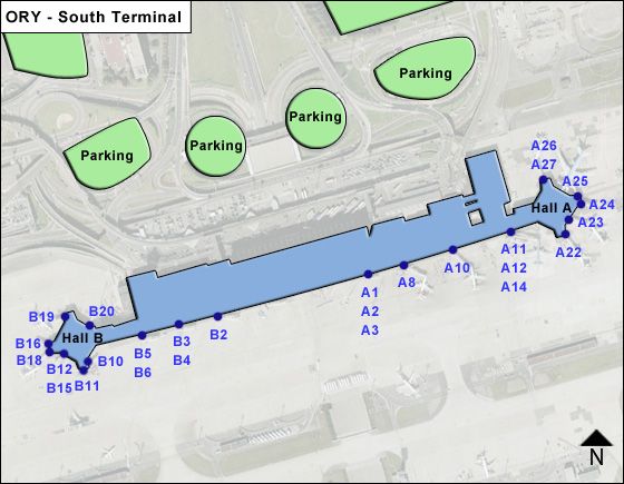 Orly Airport Map Terminal