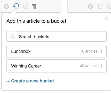 Site content the ultimate writing platform - using buckets