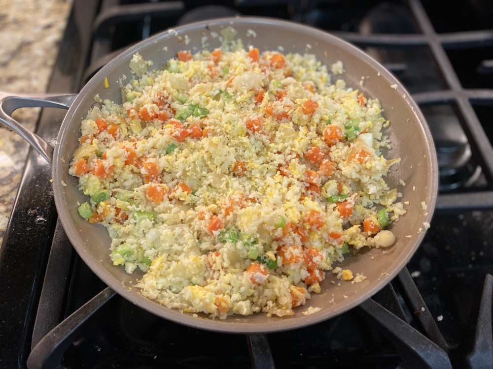 easy low carb cauliflower fried rice