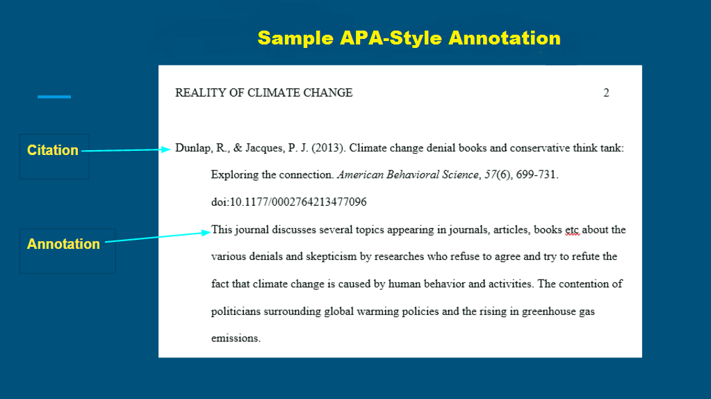 Apa Sample Annotation