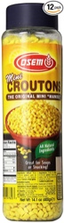 Best By Date: May/16/2022 Osem Mini Croutons, Original Mini Mandel, 14.1 Ounce