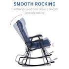 Single Seat Rocking Chair Navy Blue SKU: HL001SSNB