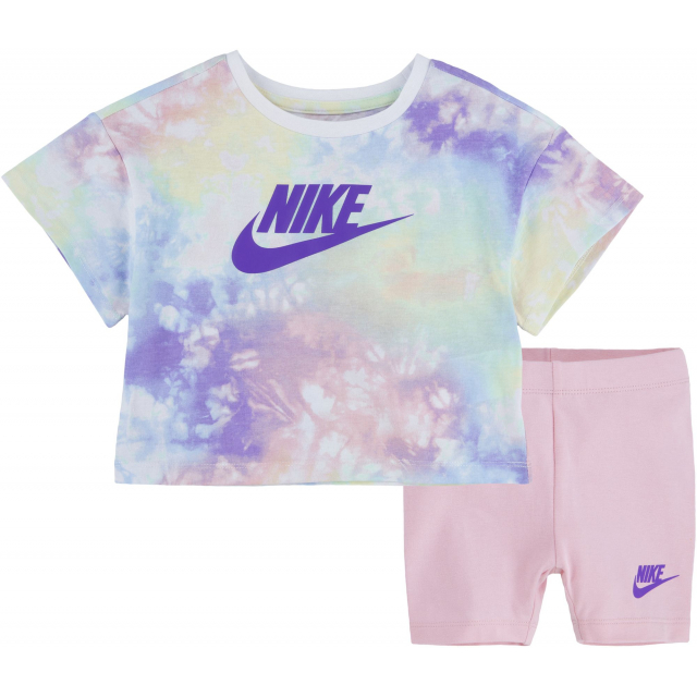 Nike / Little Girls' Ice Dye Box T-Shirt And Short Set