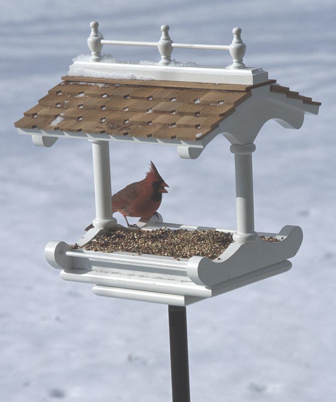 Victorian-style birdfeeder