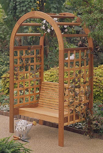 Garden Arbor : Large-format Paper Woodworking Plan