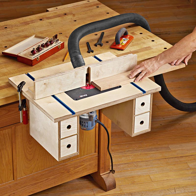 Bench-mounted Router Table Plan from WOOD Magazine