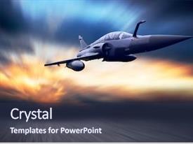 PowerPoint Template: air force fighter jet - (lhukkhnh)