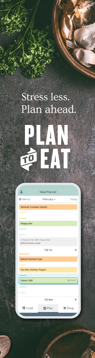 Simple Meal Planning - Plan to Eat