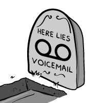 A funeral for voicemail