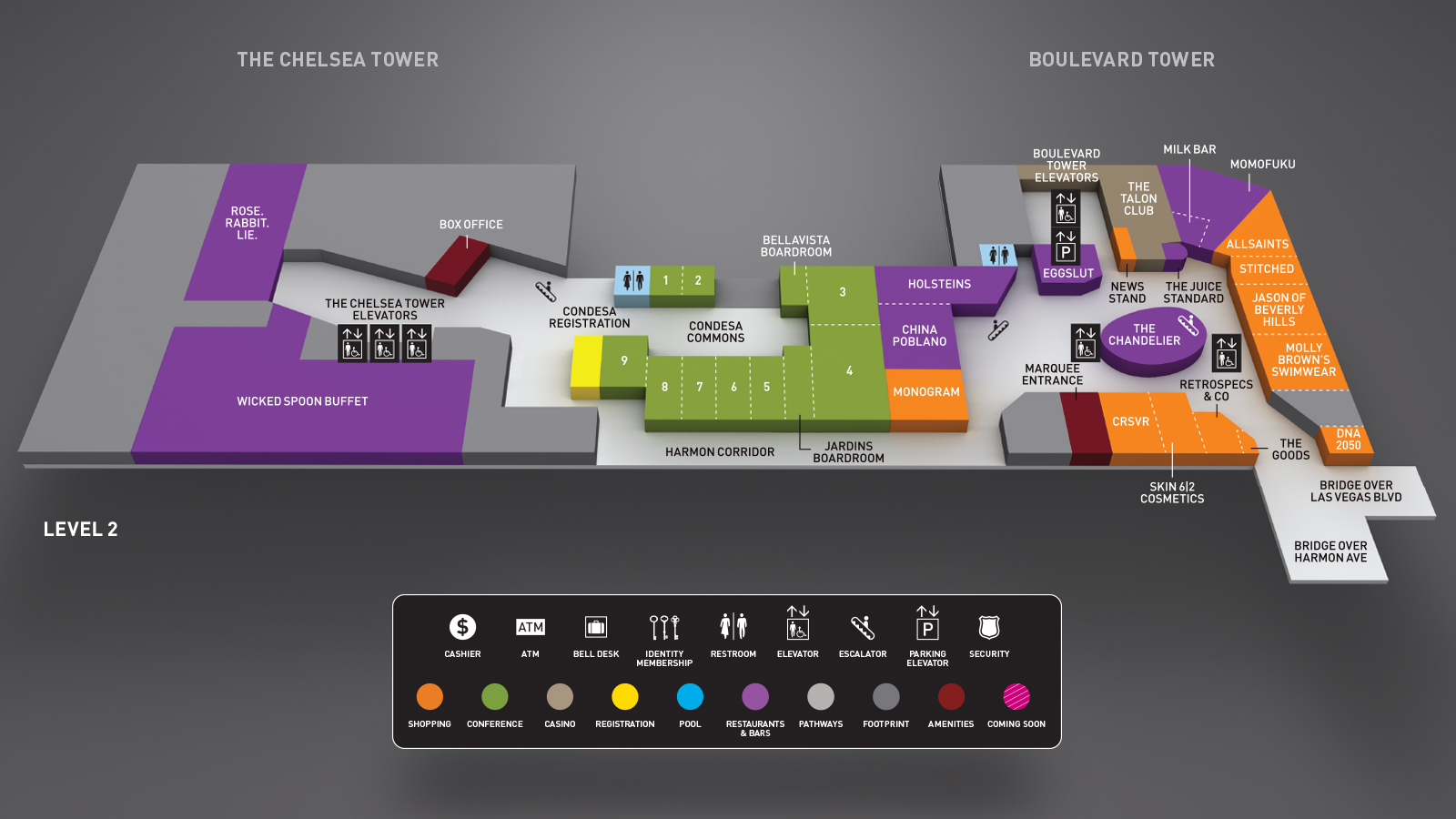 Caesars Palace Las Vegas Floor Map