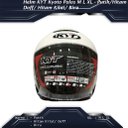 Helm KYT Kyoto Polos M L XL - Putih/Hitam Doff/ Hitam Kilat/ Biru - 3