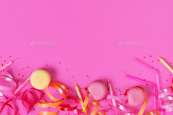 Pink Birthday Background Stock Photo by AlinaKho | PhotoDune