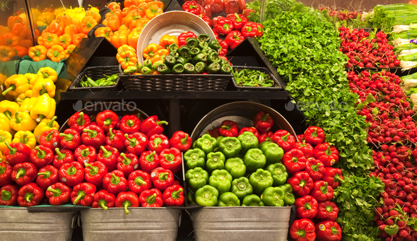 Grocery Store Produce Aisle