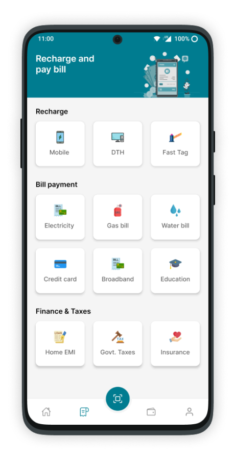 Online Bill Payment App | Recharge App | Booking App | Wallet App ...