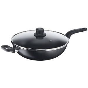 Tefal Cook Easy Black Wokpan 32 + Glass Lid