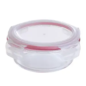 Bergner Bg-25027-rd Food Container 400ml High Borosilicate Glass