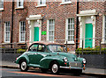 J3372 : Morris Minor, Belfast by Albert Bridge