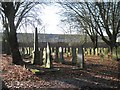 SP0588 : Key Hill Cemetery, Hockley: obelisk and rows of headstones, lower area by Robin Stott