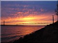 TA0224 : Humber Bridge, after sunset by Stephen Craven