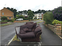 SP2966 : Top of George Road, Warwick, with corner sofa by Robin Stott