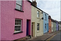 SO5924 : Painted houses on Kyrle Street by Philip Halling