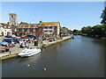 SY9287 : River Frome at Wareham by Malc McDonald