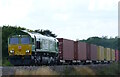 TL9864 : 66004 DB Cargo on train 4L38 at Elmswell Hall Farm by Leyton Cook