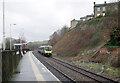 SE0714 : A train passing through Slaithwaite Railway Station by habiloid