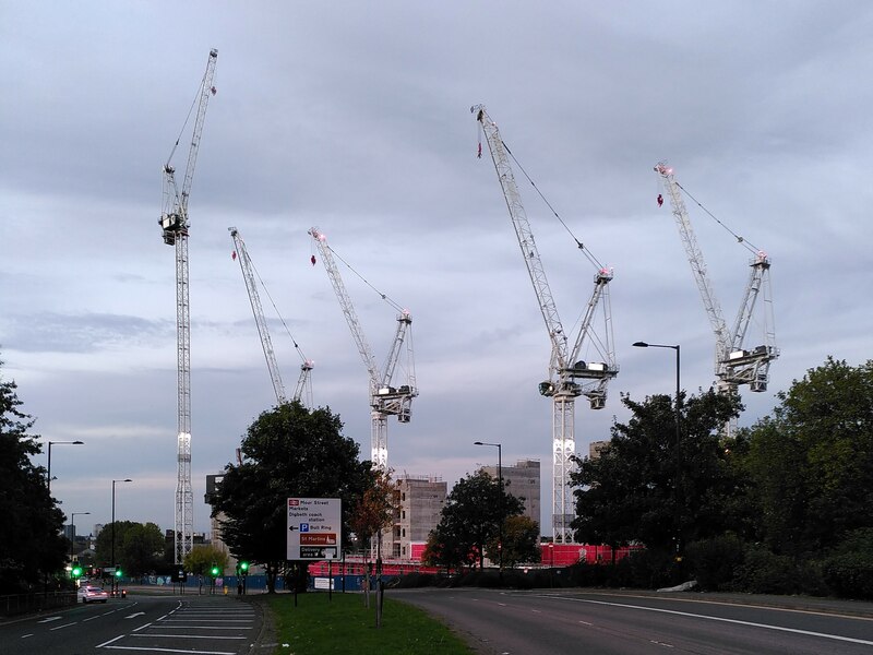 The Cranes of Camp Hill © A J Paxton :: Geograph Britain and Ireland