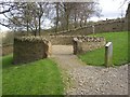 SE1025 : Sheep pound in dry stone wall exhibition, Shibden Park, Southowram, Halifax by Humphrey Bolton