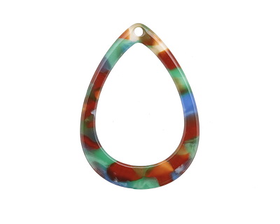 Zola Elements Lagoon Acetate Open Drop Focal 22x31mm