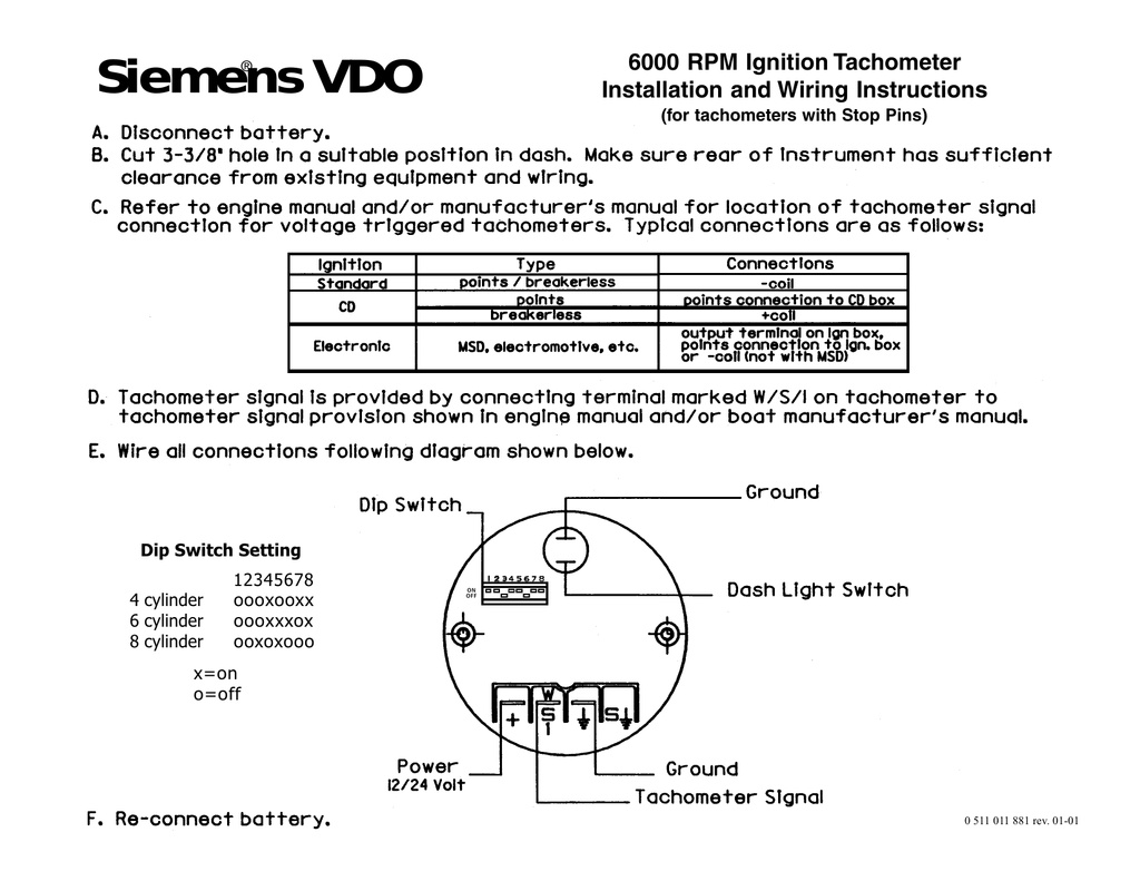 VDO Marine Tachometer Wiring Diagram: A Comprehensive Guide