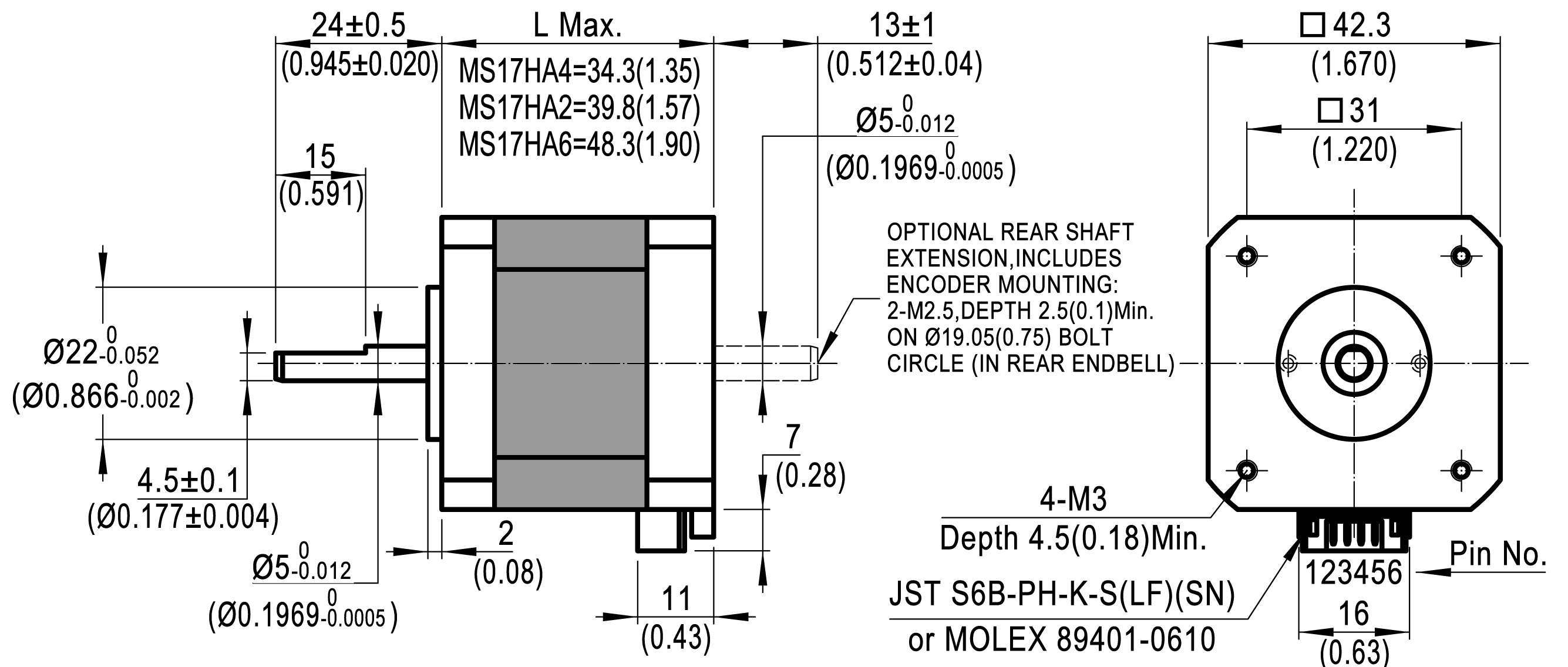 Nema Stepper Motor Sizes Chart