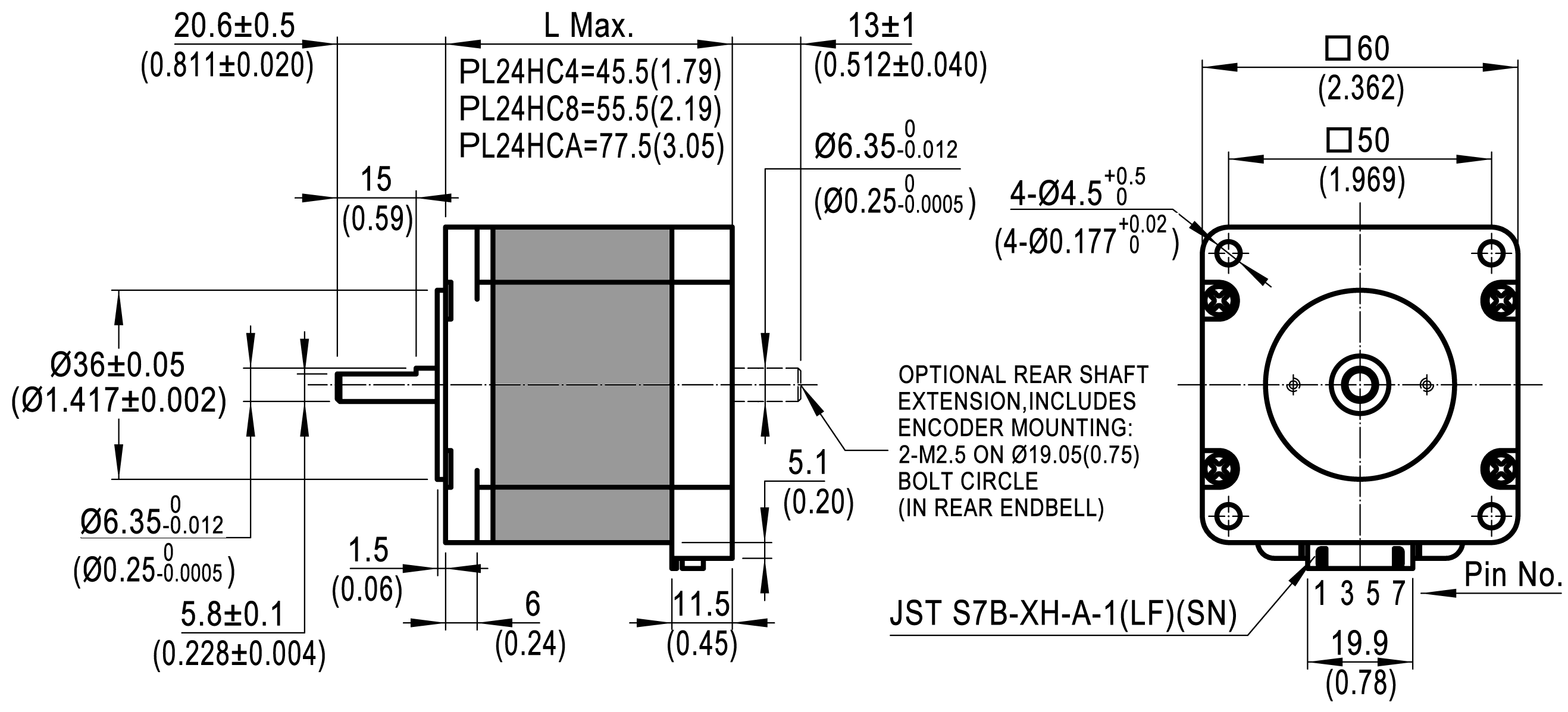 NEMA 24 PowerPlus Hybrid Stepper Motors | MOONS'