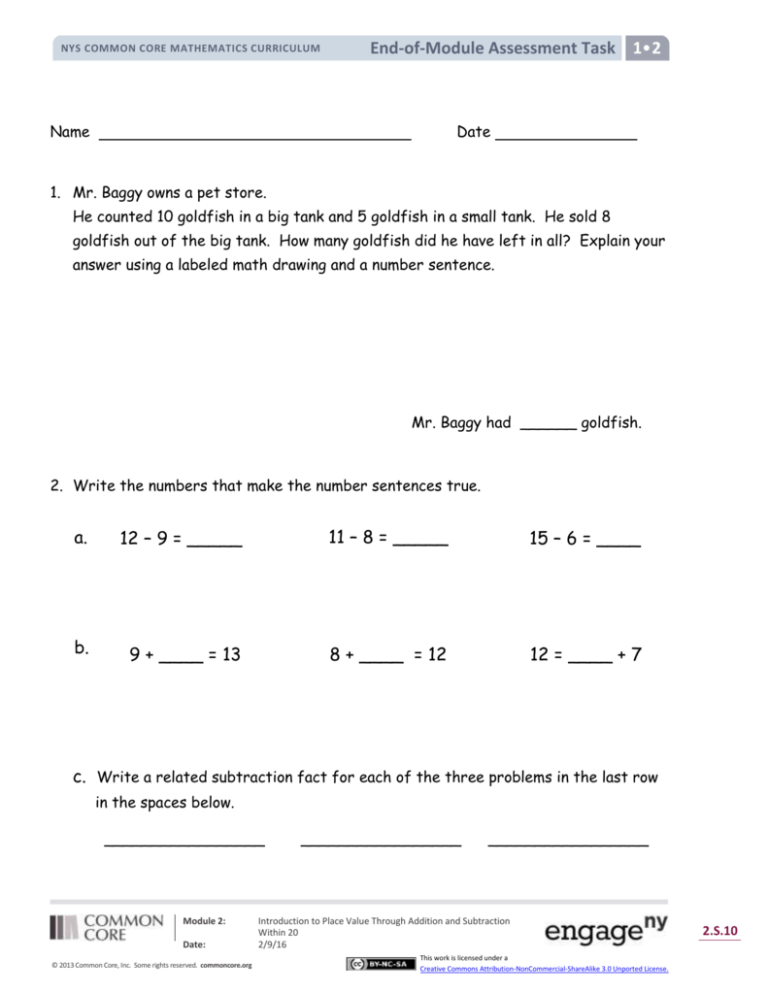 End-of-Module Assessment